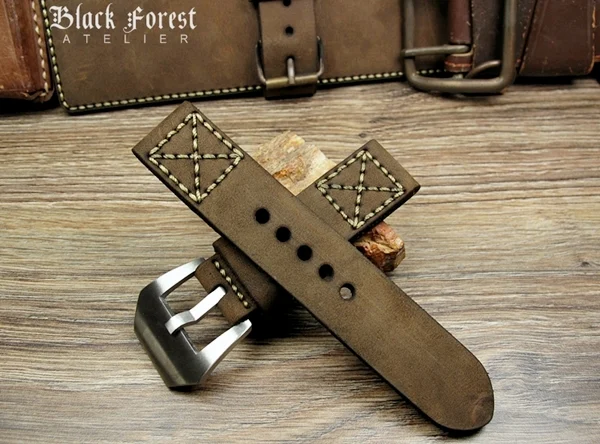BF14 Swiss Ammo Handmade Vintage Strap 22mm/24mm/26mm/28mm – image 4